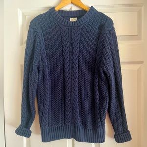 J. Crew Cotton Cable-Knit sweater